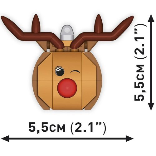 COBI: Karácsonyfadísz rénszarvas építőjáték (20014)