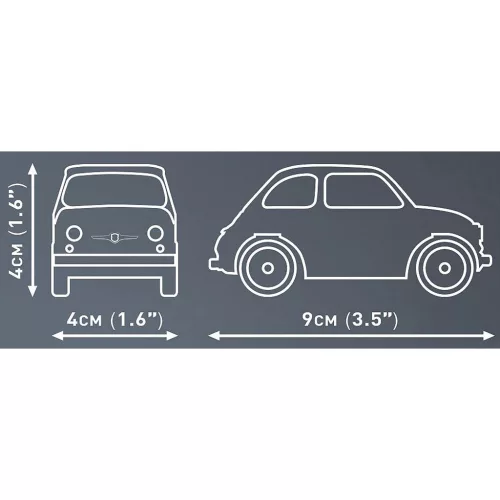COBI: Fiat Abarth 595 építőjáték (24514)