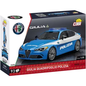   COBI: Alfa Romeo Giulia Quadrifoglio rendőrautó építőjáték (24606)