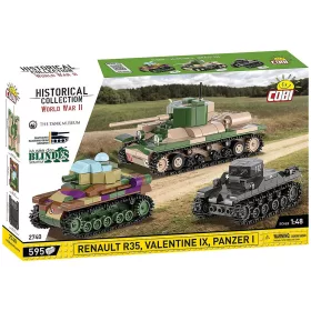   COBI: Panzer I, Renault R35 és Valentine IX – 3 az 1-ben építőjáték (2740)