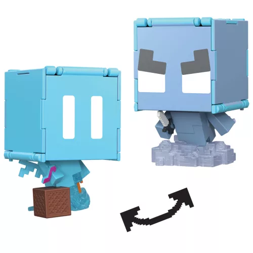 Minecraft: Flippin Figs átalakítható figura – Allay és Vindicator – Mattel