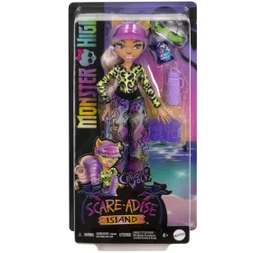   Monster High: Scare-adise Island – Clawdeen Wolf baba kiegészítőkkel - Mattel