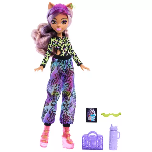 Monster High: Scare-adise Island – Clawdeen Wolf baba kiegészítőkkel - Mattel