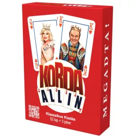 Korda All-in Klasszikus francia kártyapakli 52 lap  3 Joker