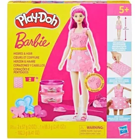   Play-Doh: Barbie szívek és hajkorona gyurma szett babával - Hasbro