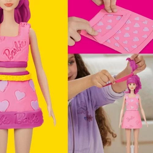 Play-Doh: Barbie szívek és hajkorona gyurma szett babával - Hasbro