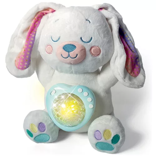 Plüss nyuszi északi fény projektor - Clementoni baby