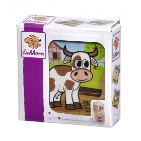 Eichhorn Fa Kockakirakó  Háziállatos puzzle kicsiknek - Simba Toys