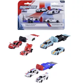   Majorette Porsche Motorsport kisautó utánfutóval többféle változatban 1db - Simba Toys