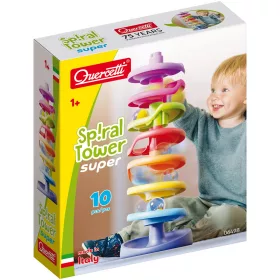 Quercetti: Spirál torony golyópálya 10 db-os szett