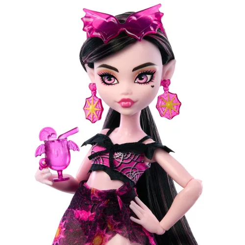 Monster High Scare-adise Island – Draculaura baba kiegészítőkkel - Mattel