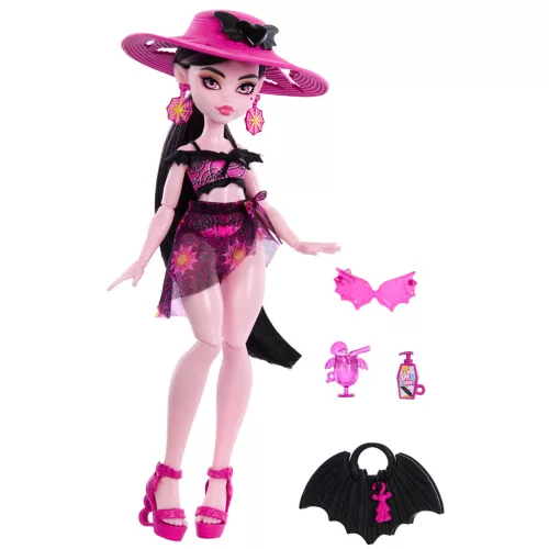 Monster High Scare-adise Island – Draculaura baba kiegészítőkkel - Mattel