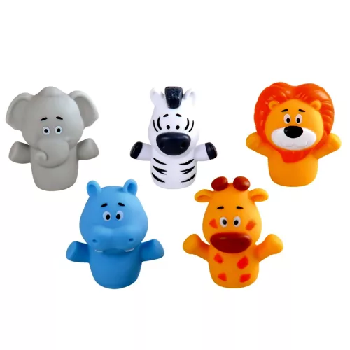 Playgo: Szafari állatok 5db-os ujjbáb szett