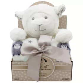 SweetDreams Takaró és plüss bárány fehér színben