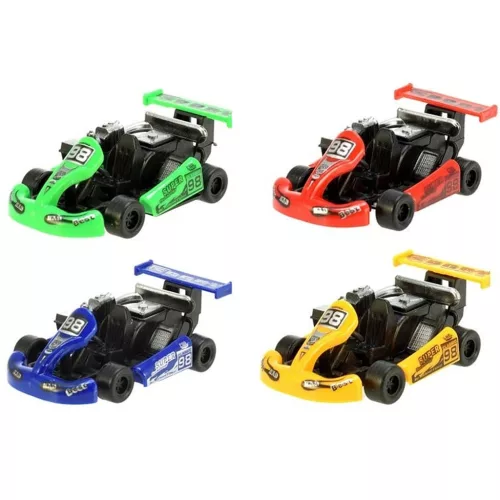 Turbo Racers Go-kart versenyautó többféle változatban 1db