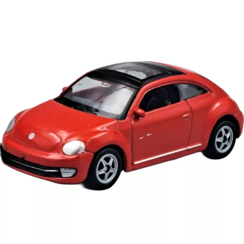 Welly Volkswagen Bogár modern piros kisautó modell 1/64