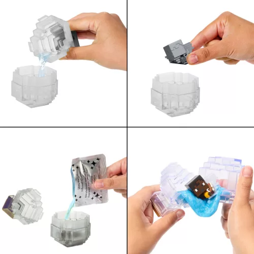 Minecraft Reveal minifigura fehér tárolóban - Mattel