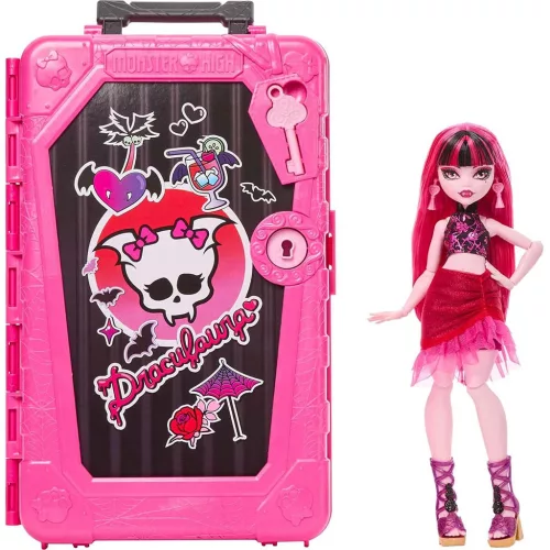 Monster High Szörnyen Jóbarátok titkai Rémes utazás Draculaura baba - Mattel
