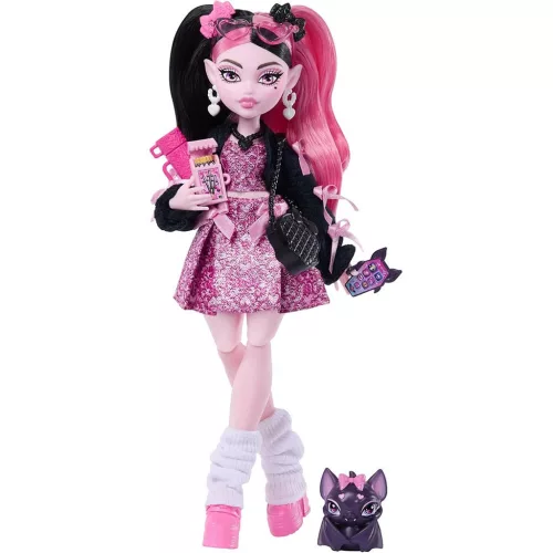Monster High Draculaura baba kiegészítőkkel - Mattel