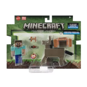 Minecraft Steve és Szamár figura szett - Mattel