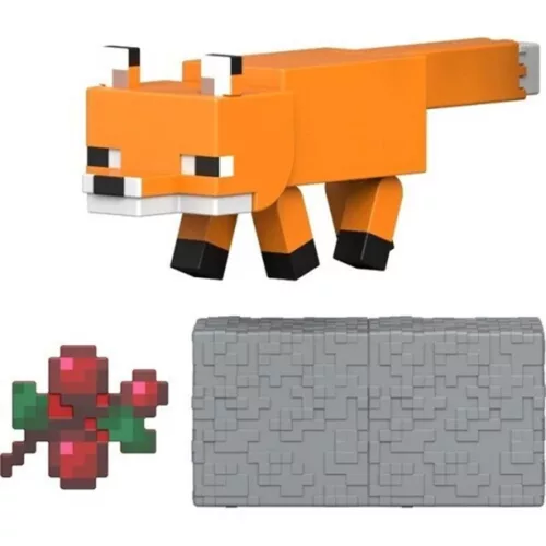Minecraft Róka karakter játékfigura kiegészítőkkel - Mattel
