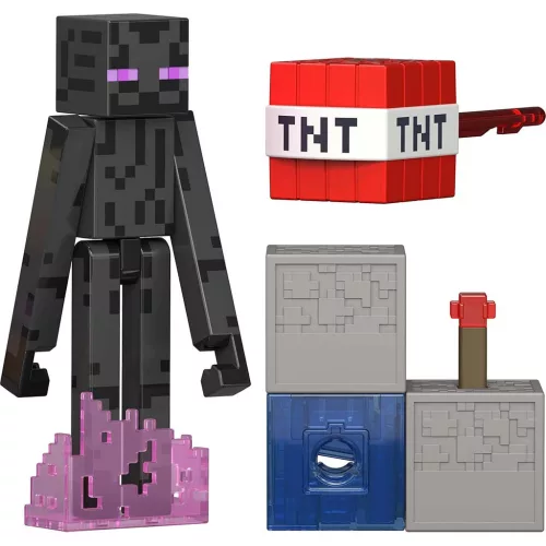 Minecraft Enderman karakter játékfigura kiegészítőkkel - Mattel