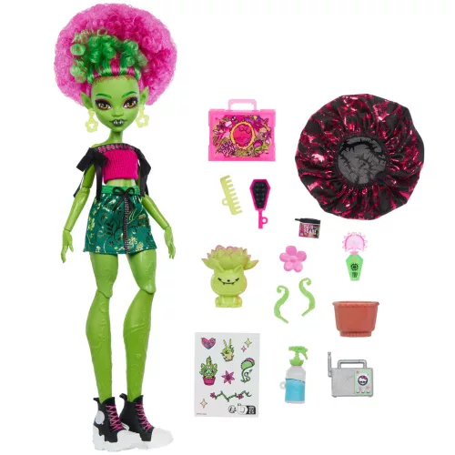 Monster High Rémségápolás Venus McFlytrap baba kiegészítőkkel - Mattel