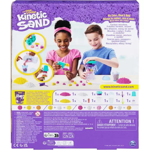 Kinetic Sand Smoothie készítő mixer 396g homokgyurmával - Spin Master