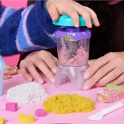 Kinetic Sand Smoothie készítő mixer 396g homokgyurmával - Spin Master