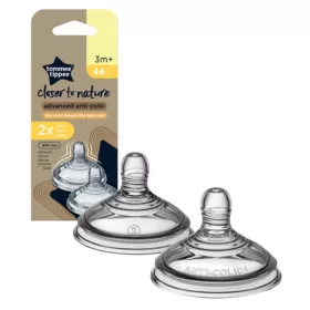   Tommee Tippee Anti-Colic közepes folyású etetőcumi (3 hó meg ) 2 db