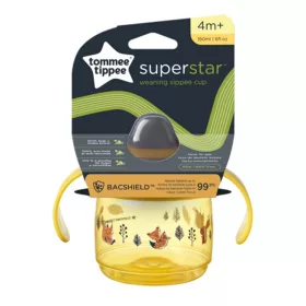   Tommee Tippee Superstar Itatópohár sárga színben 190ml (4 hó meg )