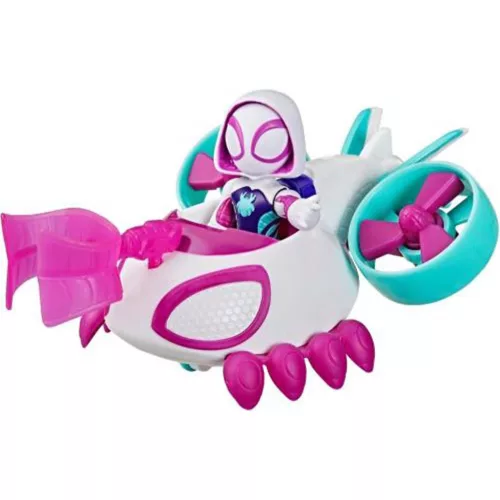 Póki és csodálatos barátai Ghost-Spider figura Copter járművel - Hasbro