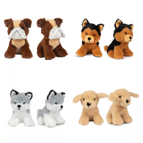 Cuki kutyus plüss 15cm-es többféle változatban 1db