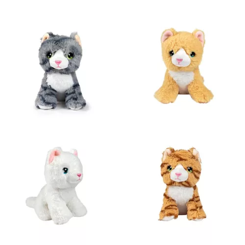 Cuki cica plüss 15cm-es többféle változatban 1db