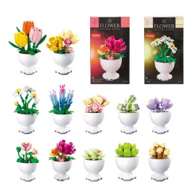 Sluban építőjáték - Gyűjthető cserepes virágok