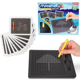 Mágneses rajztábla golyókkal és tollal