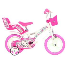   Hello Kitty rózsaszín-fehér bicikli 12-es méretben - Dino Bikes kerékpár