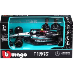   Bburago Mercedes-AMG F1 W15 Performance F1 versenyautó fém autómodell 1/43 (Lewis Hamilton #44)