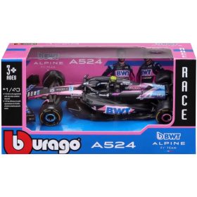   Bburago BWT Alpine F1 Team A524 (2024) F1 versenyautó fém autómodell 1/43 (Pierre Gasly #10)