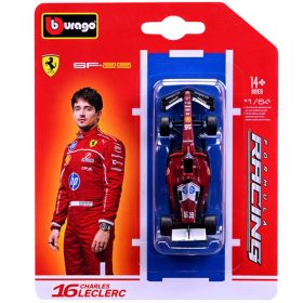   Bburago Ferrari SF-25 F1 versenyautó (2025) fém autómodell 1/64 (Charles Leclerc #16)