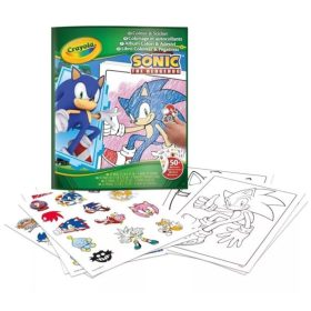 Crayola Sonic, a sündisznó színező matricákkal
