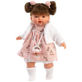 Llorens Vera 33cm-es baba nyuszis ruhában cumival