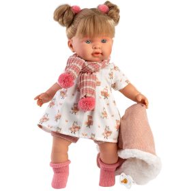   Llorens Alexandra 42cm-es síró baba cumival állatos ruhában