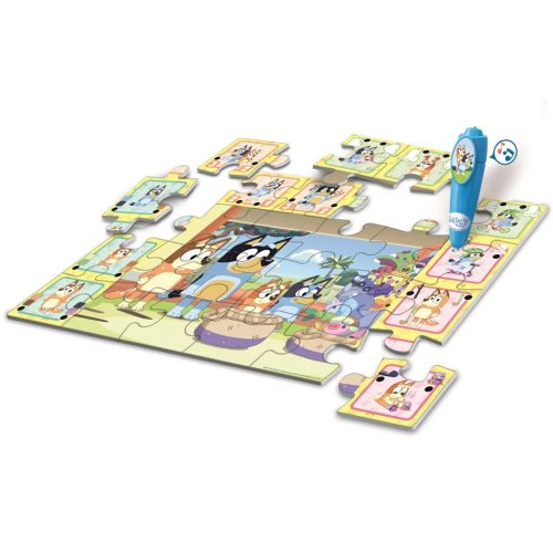 Bluey és barátai interaktív 24db-os padló puzzle - Clementoni