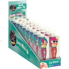   Crazy Chic Csillogó szájfény sellő alakú tárolóban többféle változatban 1db - Clementoni