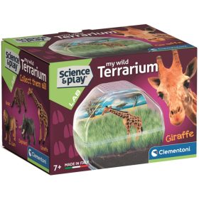   Science & Play Mini terrárium zsiráf figurával - Clementoni