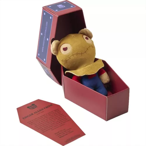 Deddy Bear Edgar Allen Crow plüss koporsóban, 5. sorozat, 15cm