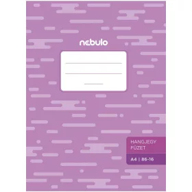 Nebulo Tűzött hangjegy füzet A4 86-16