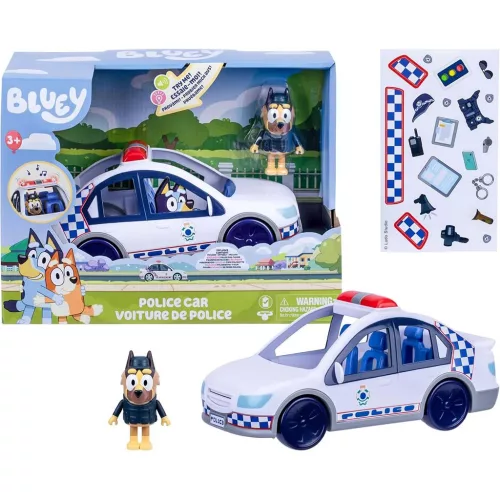 Bluey Rendőrautós játékszett figurával