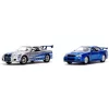 Halálos iramban Twin Pack – Brian Nissan Skyline GT-R R34 2 db-os autómodell szett 1/32 – Jada Toys